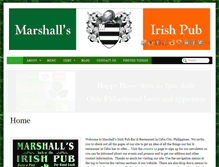 Tablet Screenshot of marshallsirishpub.com